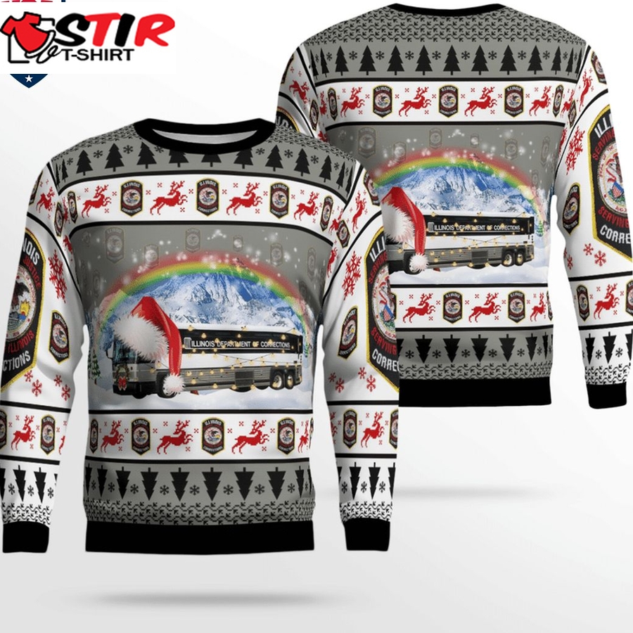 Hot Illinois Department Of Corrections Ver 2 3D Christmas Sweater