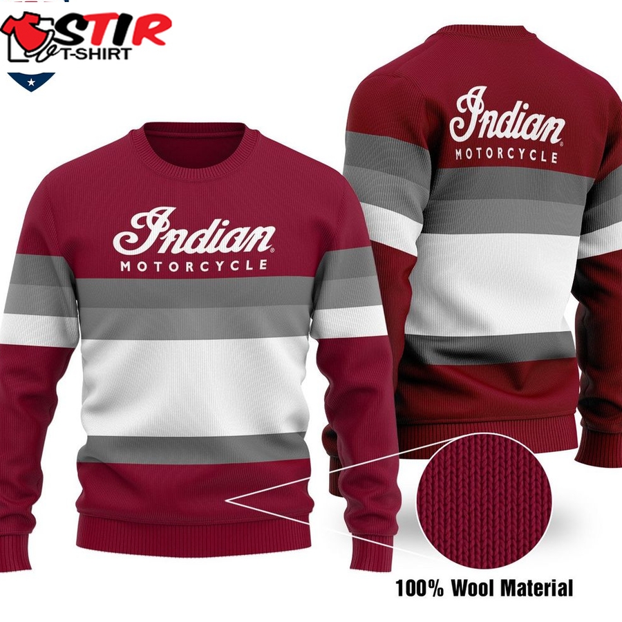 Hot Indian Motorcycle Ugly Christmas Sweater