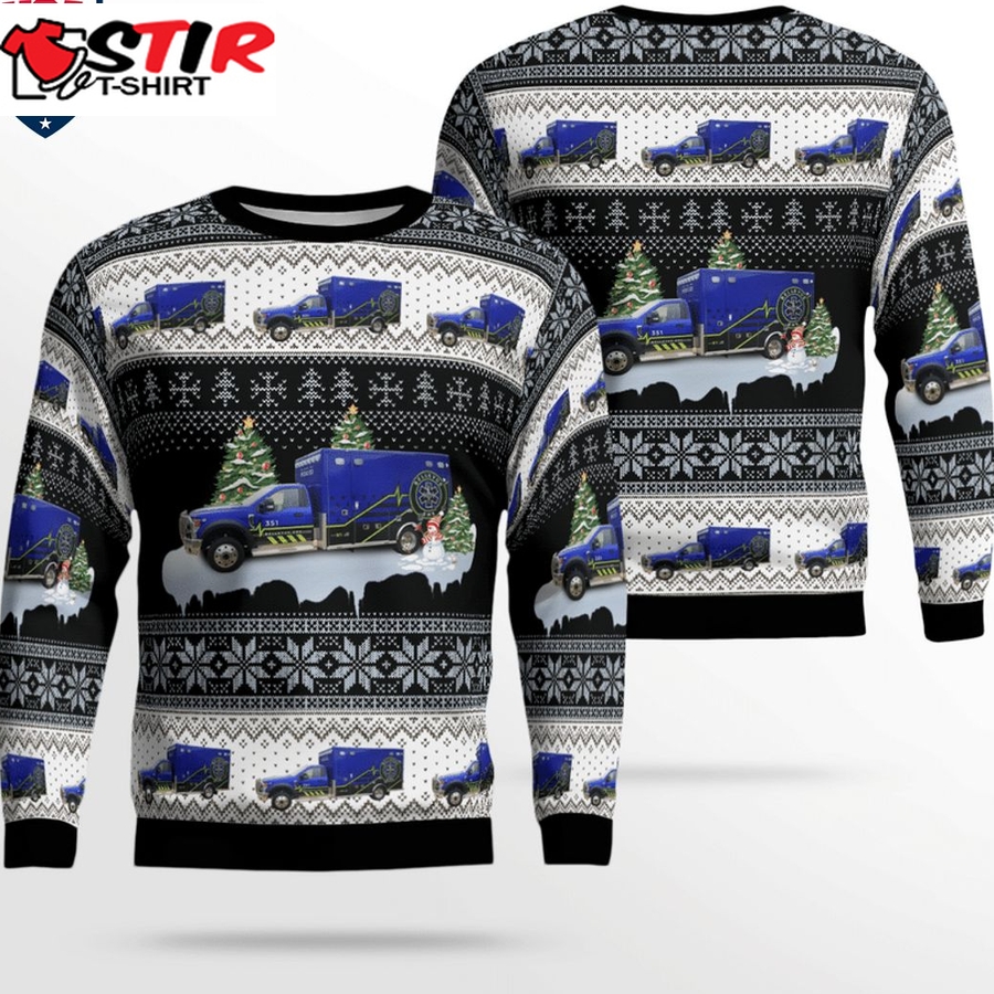 Hot Iowa Bellevue Ems 3D Christmas Sweater