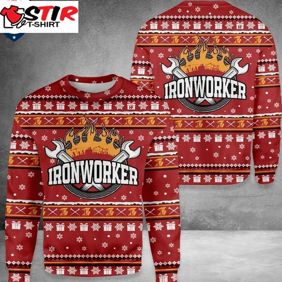 Hot Ironworker Ver 2 Ugly Christmas Sweater