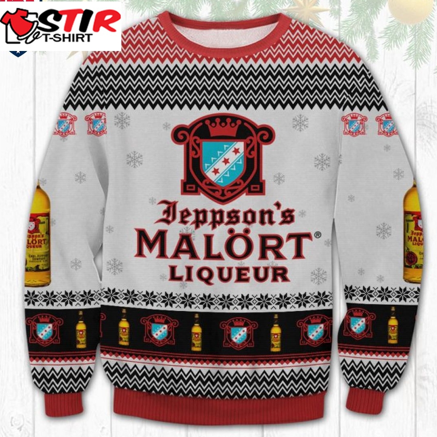 Hot Jeppson's Malort Ugly Christmas Sweater