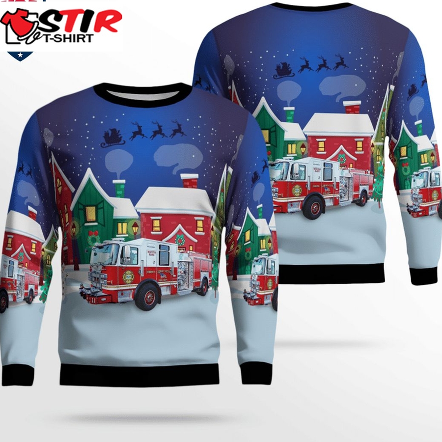 Hot Jersey City Fire Department 3D Christmas Sweater
