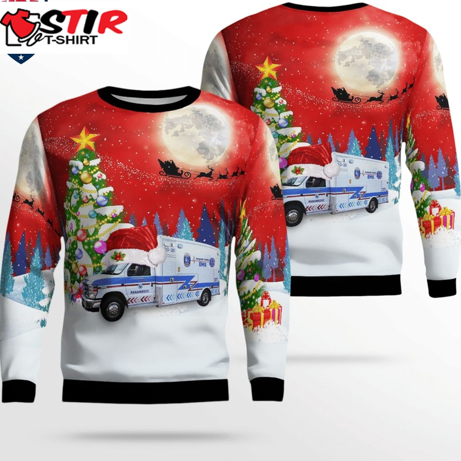 Hot Kansas Sedgwick County Ems Ver 2 3D Christmas Sweater