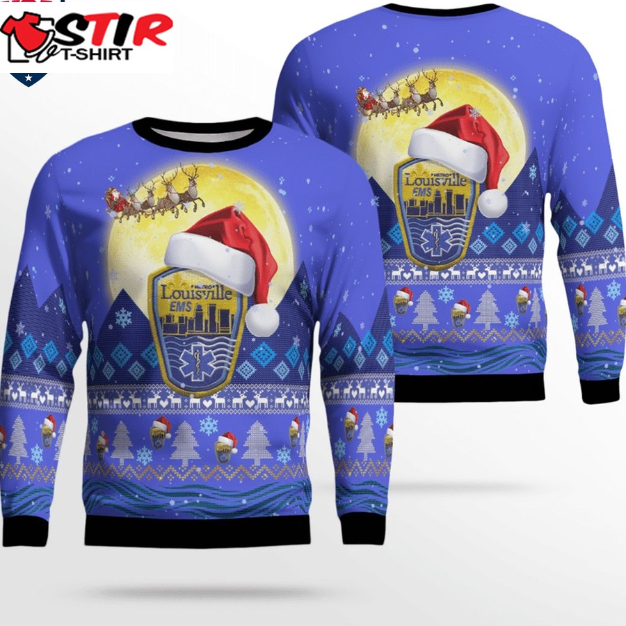 Hot Kentucky Louisville Metro Ems 3D Christmas Sweater