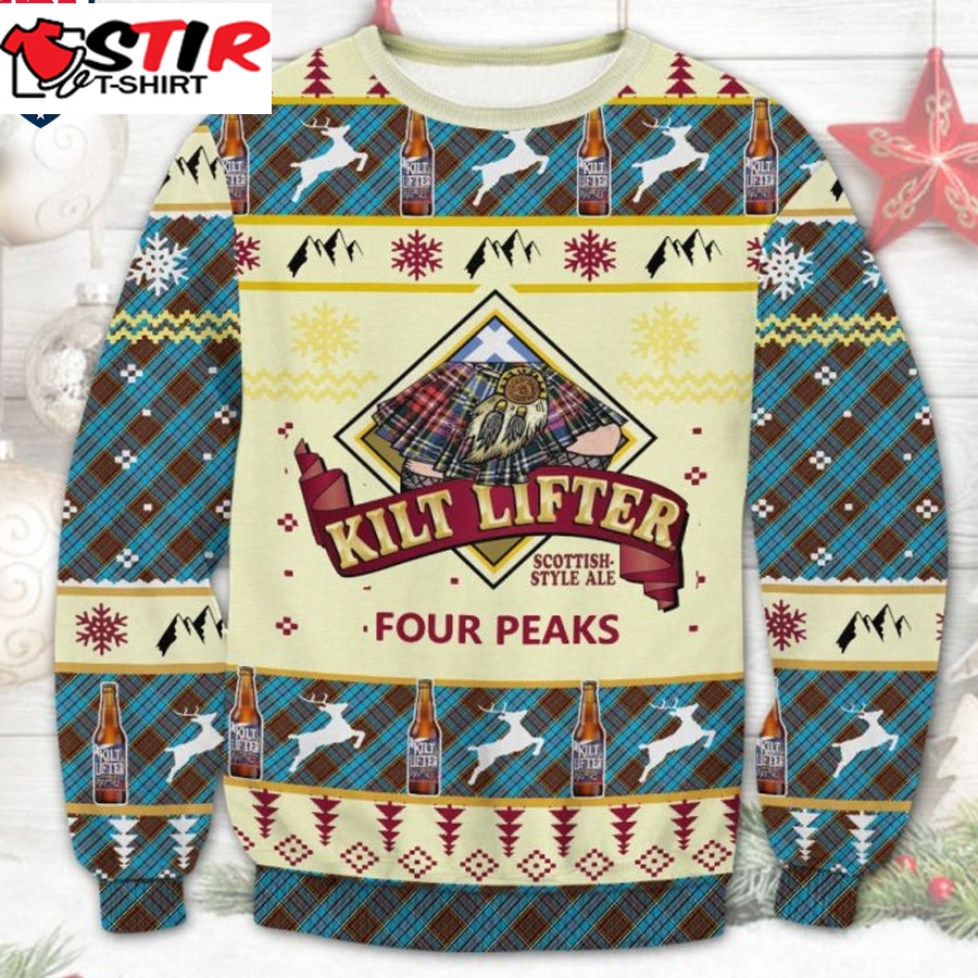 Hot Kilt Lifter Ugly Christmas Sweater