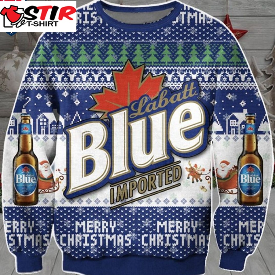Hot Labatt Blue Ugly Christmas Sweater