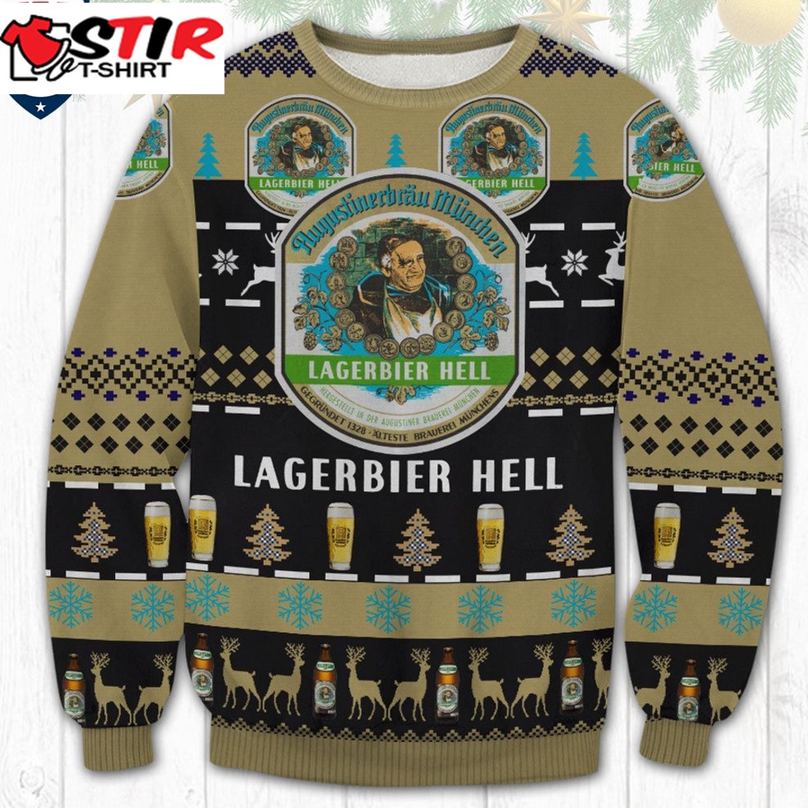 Hot Lagerbier Hell Ugly Christmas Sweater