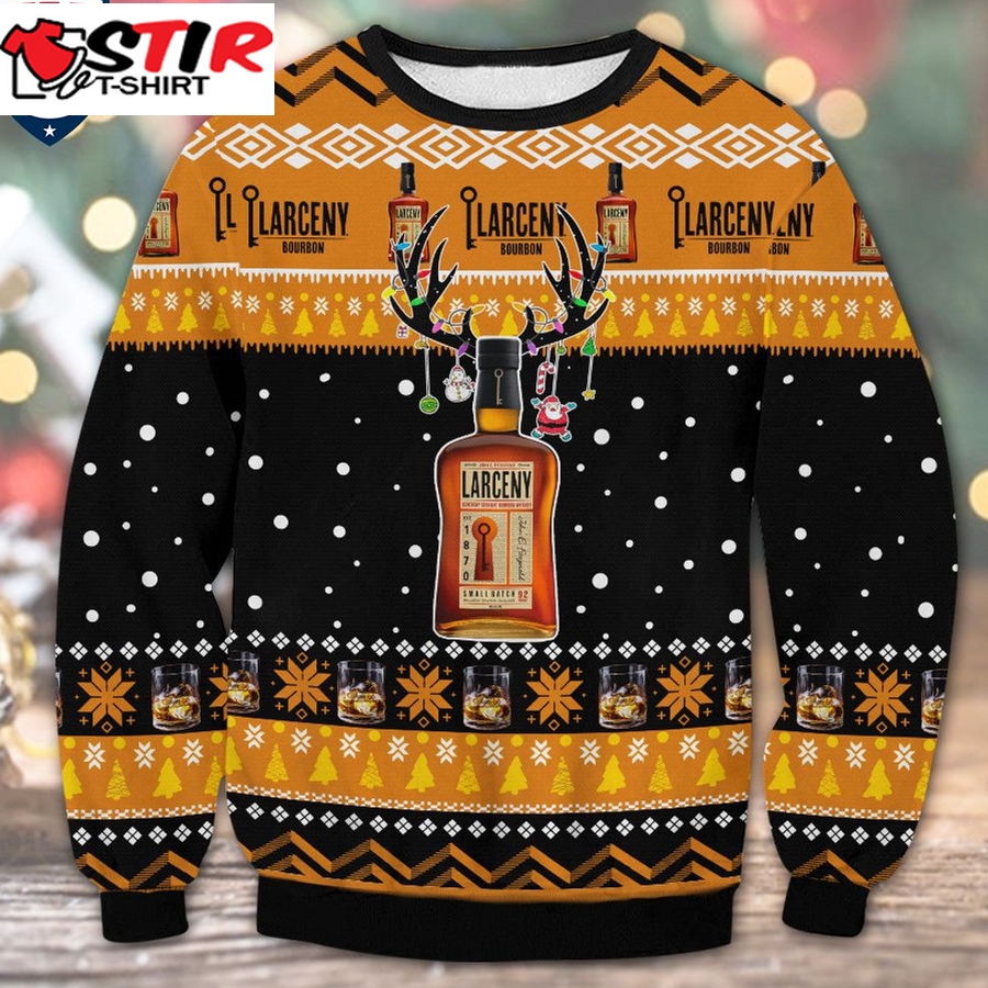 Hot Larceny Bourbon Ugly Christmas Sweater