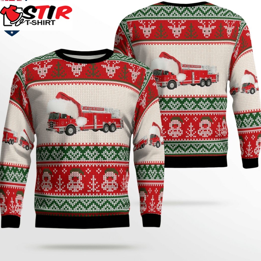 Hot Long Beach Fire Department 3D Christmas Sweater