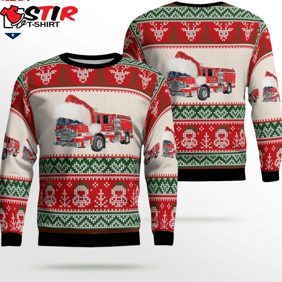 Hot Los Angeles Fire Department 3D Christmas Sweater