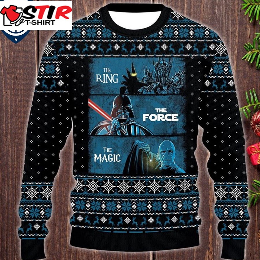 Hot Lotr The Ring The Force The Magic Ugly Christmas Sweater