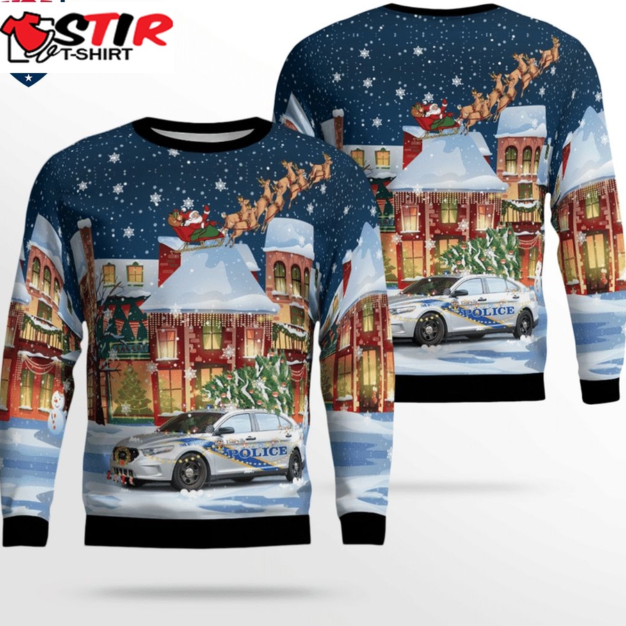 Hot Louisville Metro Police Department Ford Police Interceptor 3D Christmas Sweater