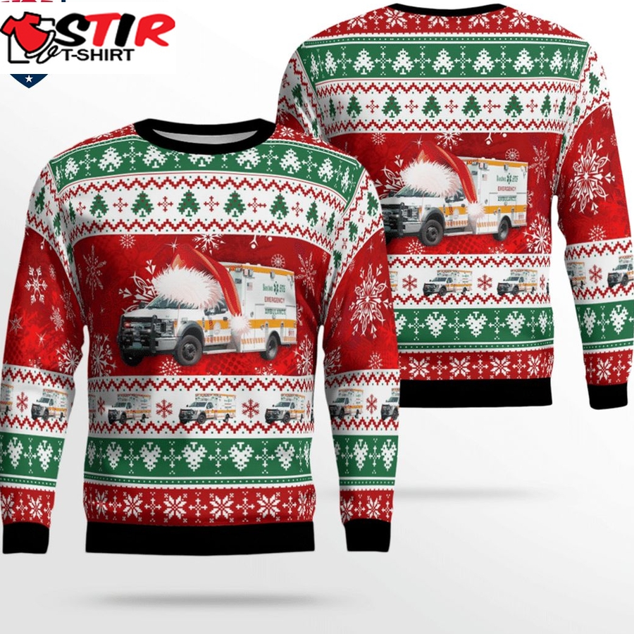 Hot Massachusetts Boston Ems Ver 3 3D Christmas Sweater