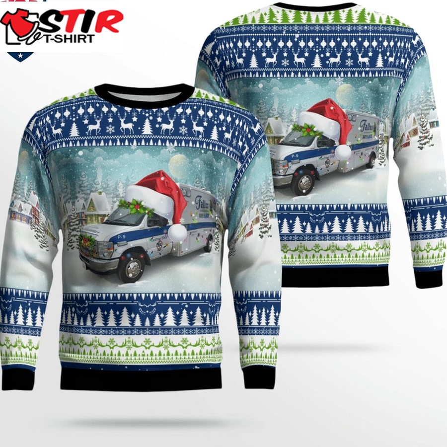 Hot Massachusetts Fallon Ambulance Service 3D Christmas Sweater