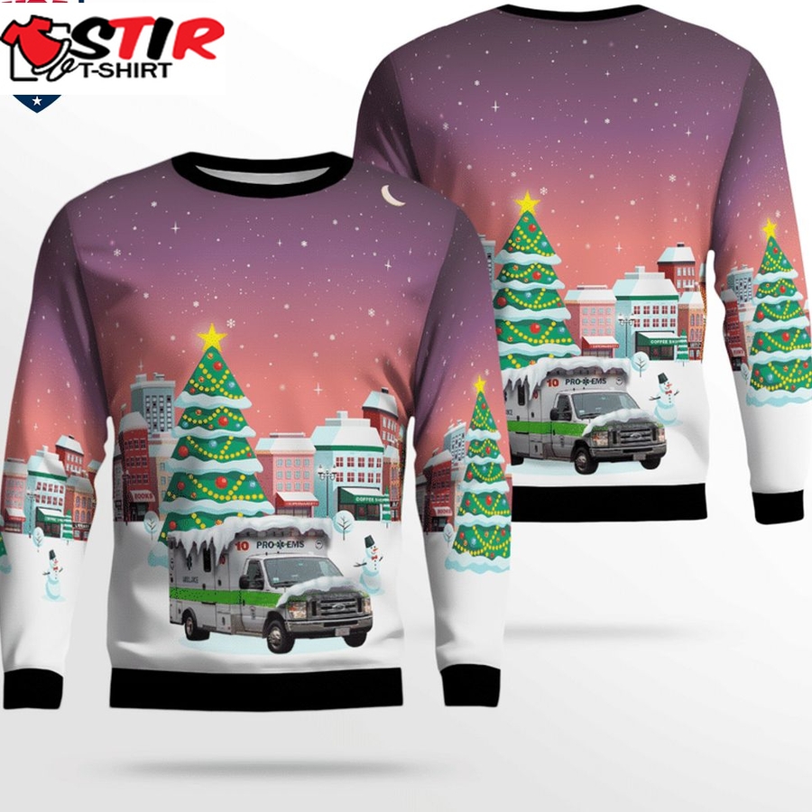 Hot Massachusetts Pro Ems Ver 4 3D Christmas Sweater