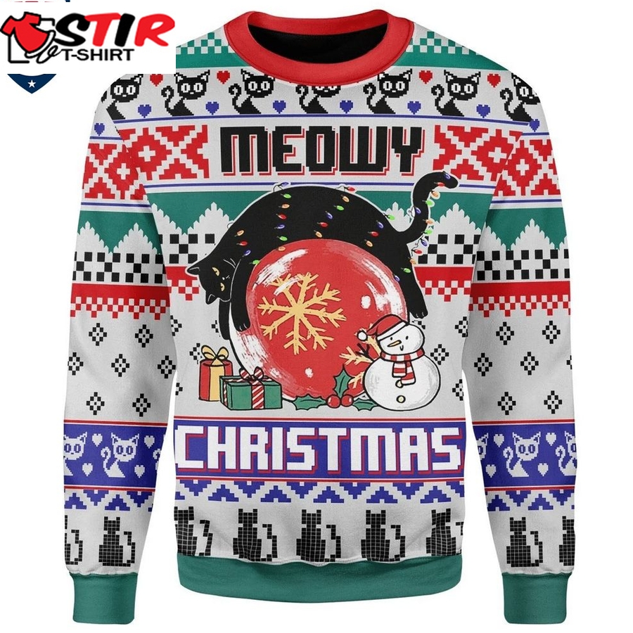 Hot Meowy Christmas Ugly Christmas Sweater