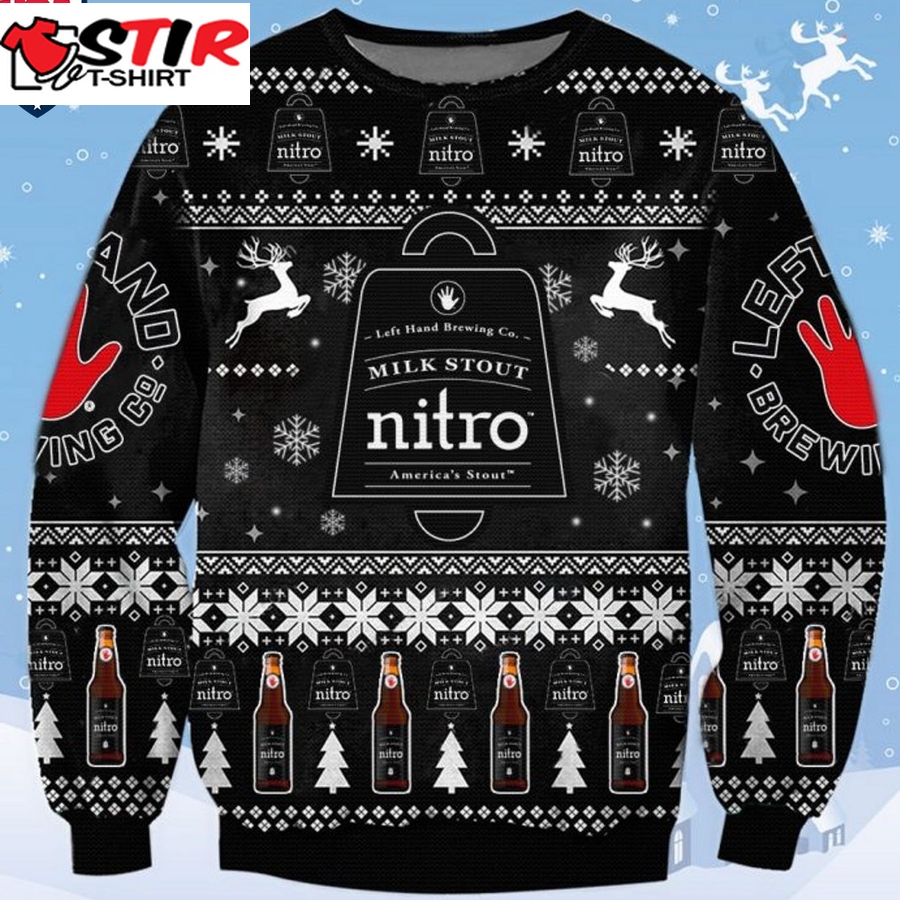 Hot Milk Stout Nitro Ugly Christmas Sweater
