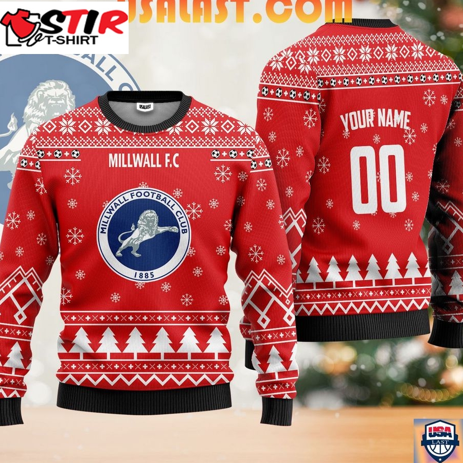 Hot Millwall Fc Ugly Christmas Sweater Red Version