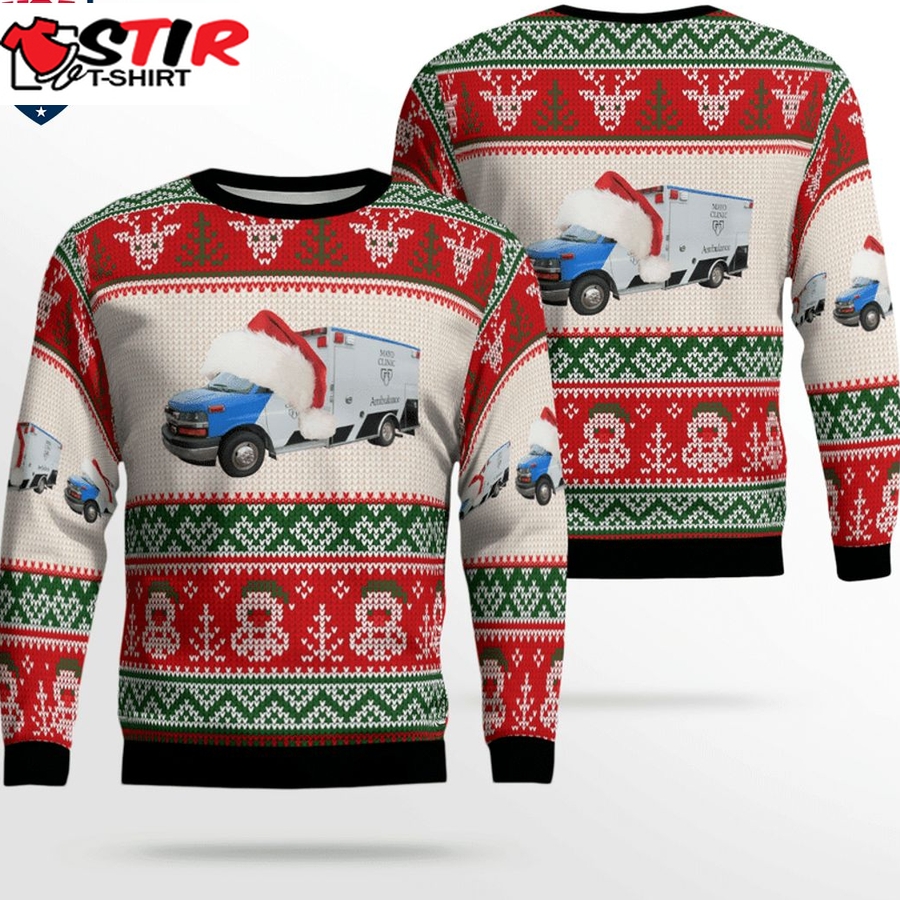 Hot Minnesota Mayo Clinic Ambulance Service Ver 1 3D Christmas Sweater