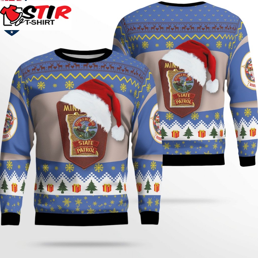 Hot Minnesota State Patrol 3D Christmas Sweater