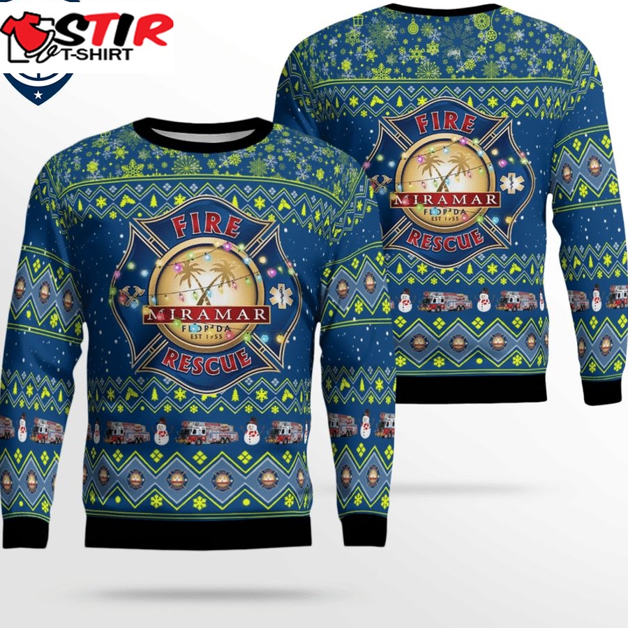 Hot Miramar Fire Rescue 3D Christmas Sweater