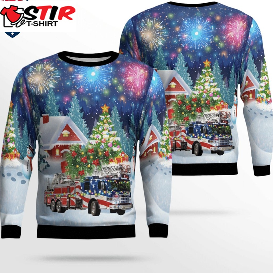 Hot Napa Fire Departmen 3D Christmas Sweater
