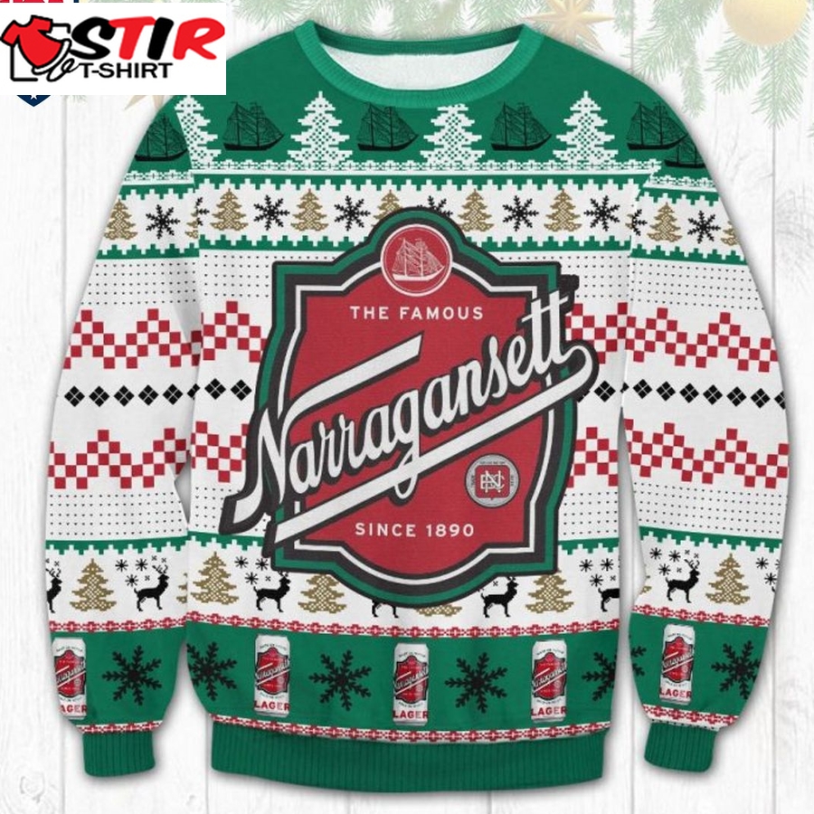 Hot Narragansett Ugly Christmas Sweater