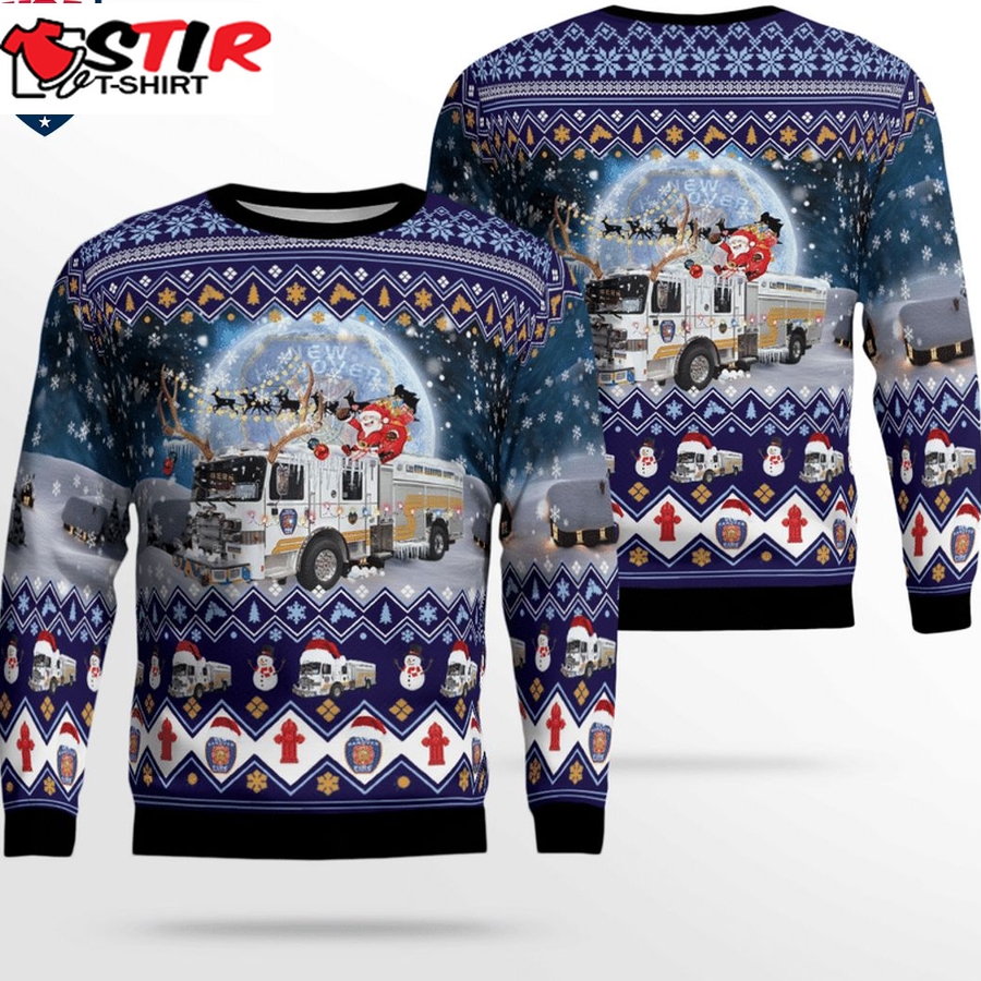 Hot New Hanover County Fire Rescue 3D Christmas Sweater
