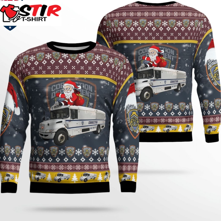 Hot New York City Department Of Correction 3D Christmas Sweater