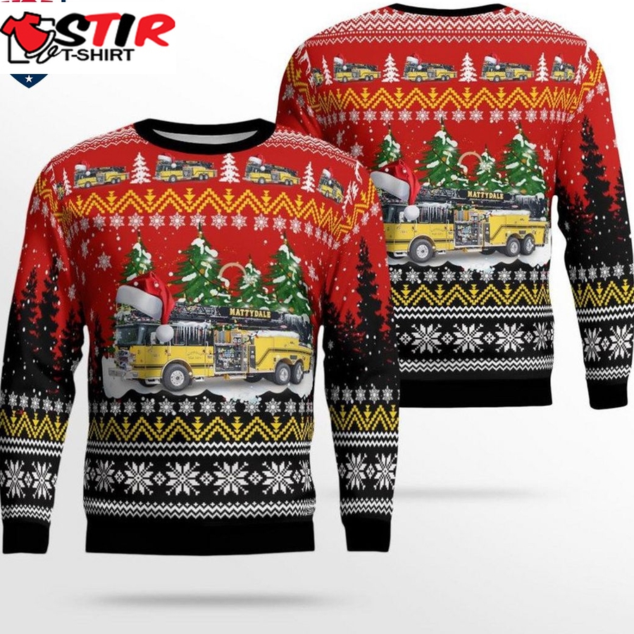 Hot New York Mattydale Fire Department 3D Christmas Sweater