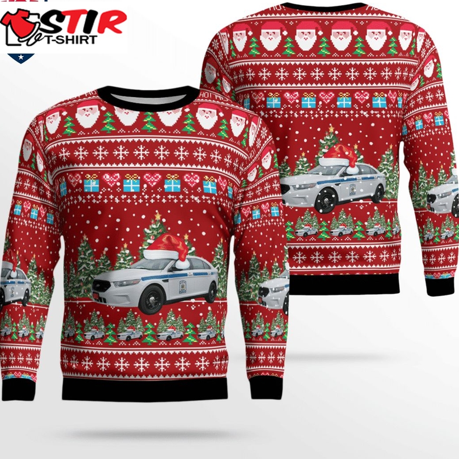 Hot New York State Ems Ford Police Interceptor 3D Christmas Sweater