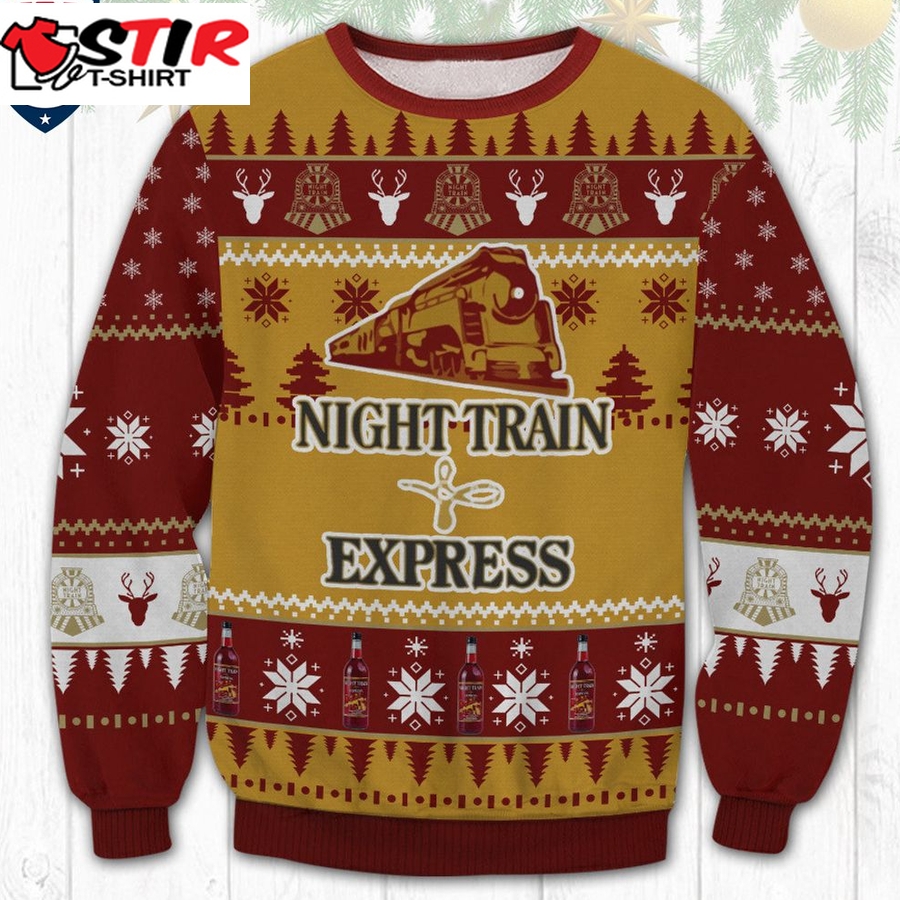 Hot Night Train Express Ugly Christmas Sweater