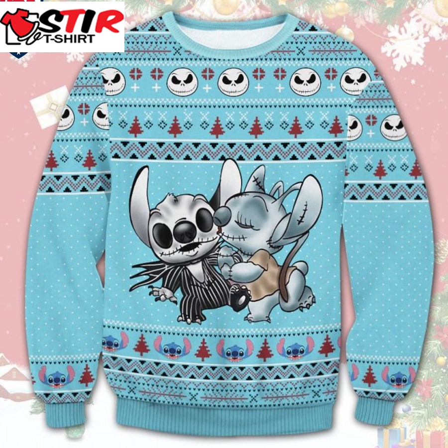 Hot Nightmare Stitch Ugly Christmas Sweater