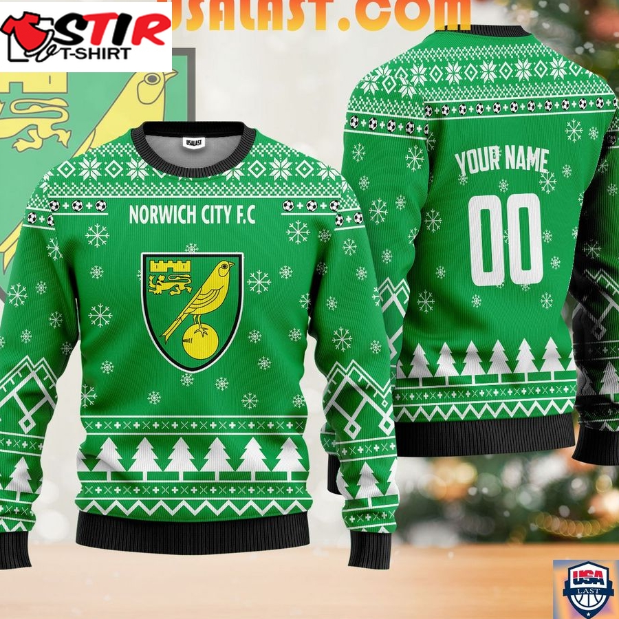 Hot Norwich City Fc Ugly Christmas Sweater Green Version