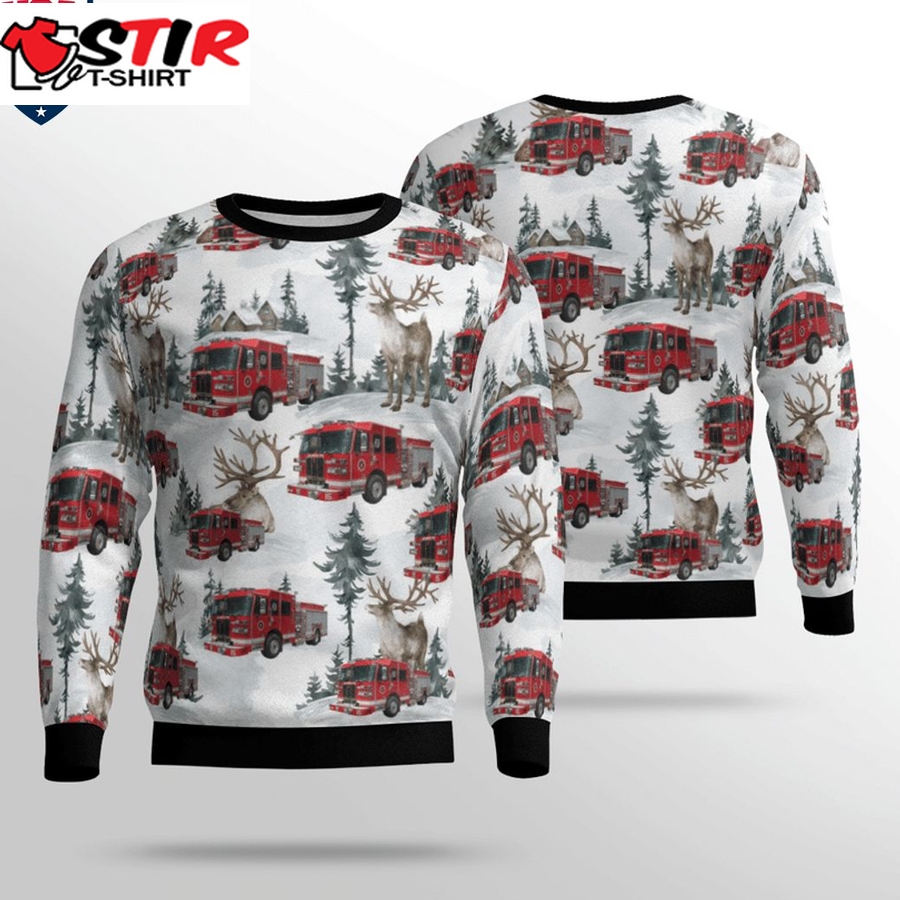 Hot Ohio Columbus Division Of Fire 3D Christmas Sweater