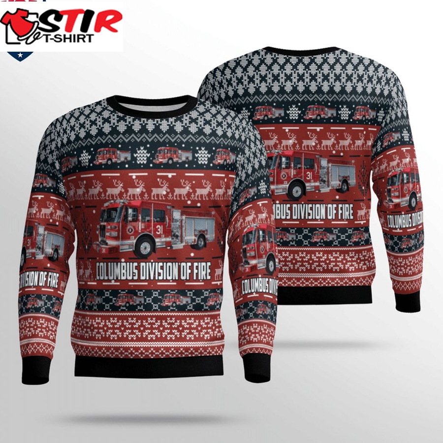 Hot Ohio Columbus Division Of Fire Ver 3 3D Christmas Sweater