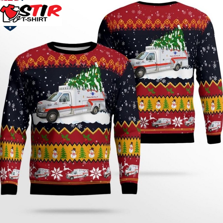Hot Ohio Robinaugh Ems 3D Christmas Sweater