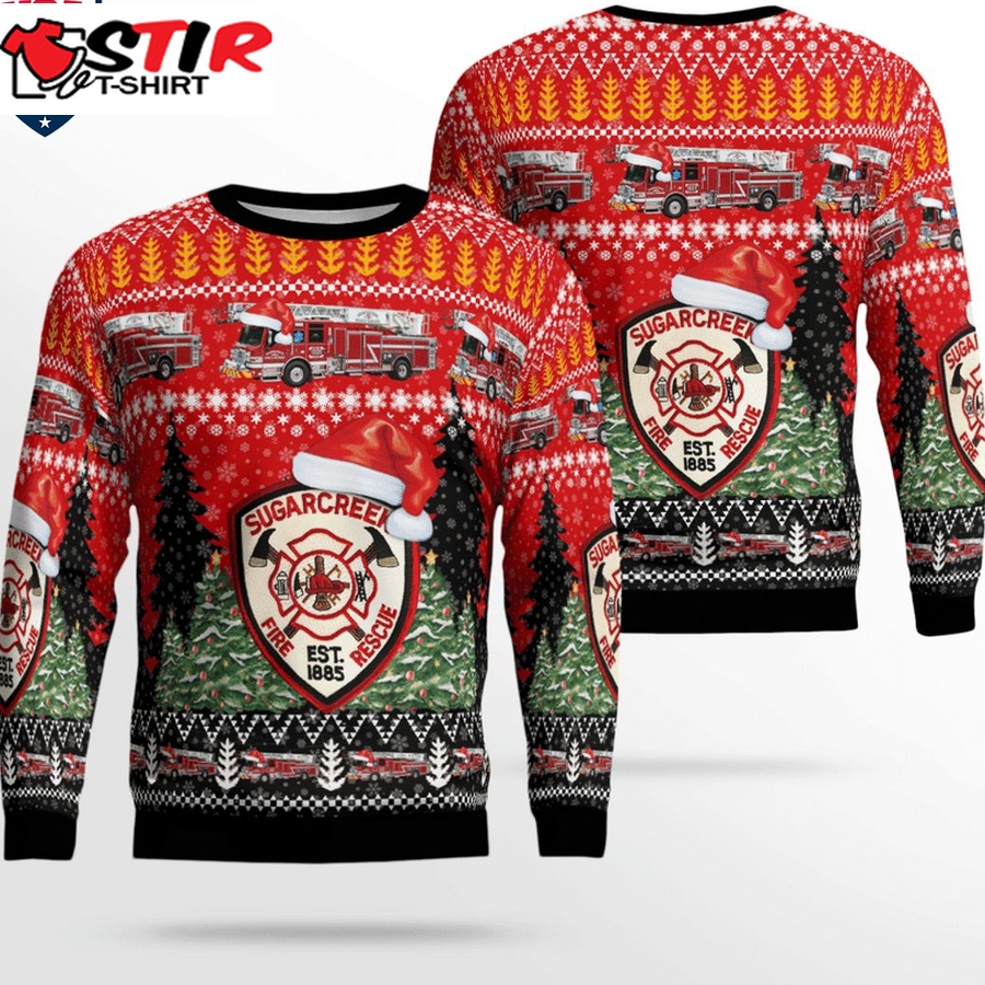 Hot Ohio Sugarcreek Fire & Rescue 3D Christmas Sweater