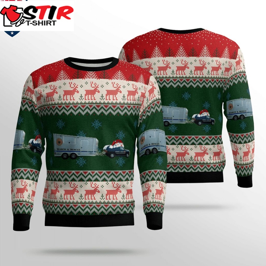 Hot Pennsylvania Special Unit 66 Search & Rescue 3D Christmas Sweater