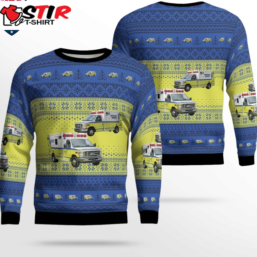 Hot Pennsylvania Western Berks Ambulance 3D Christmas Sweater