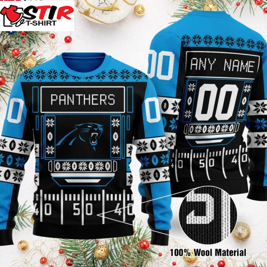 Hot Personalized Carolina Panthers Ugly Christmas Sweater