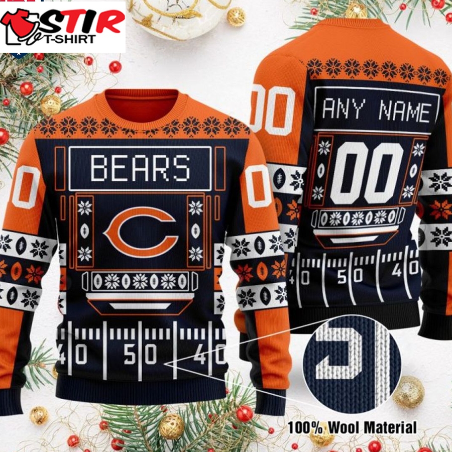 Hot Personalized Chicago Bears Ugly Christmas Sweater
