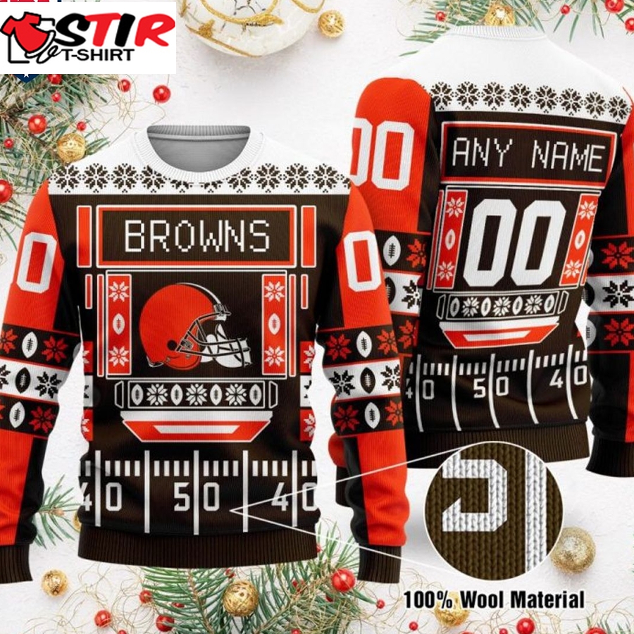 Hot Personalized Cleveland Browns Ugly Christmas Sweater