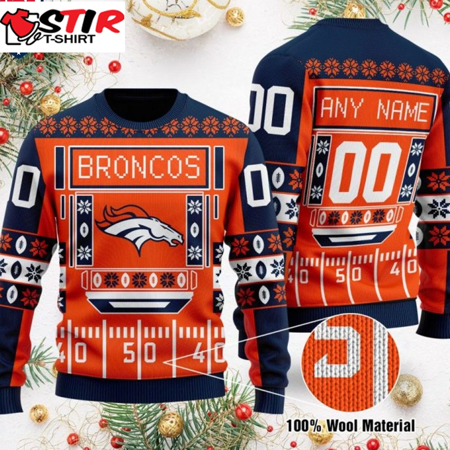 Hot Personalized Denver Broncos Ugly Christmas Sweater