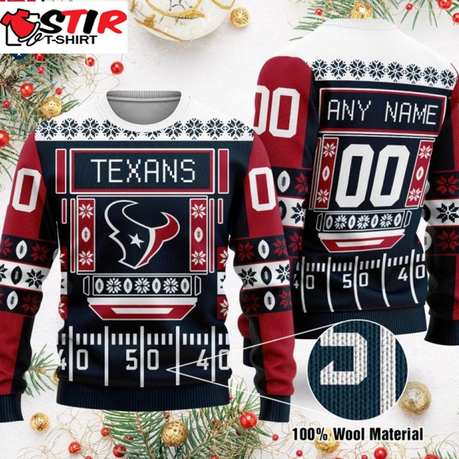 Hot Personalized Houston Texans Ugly Christmas Sweater