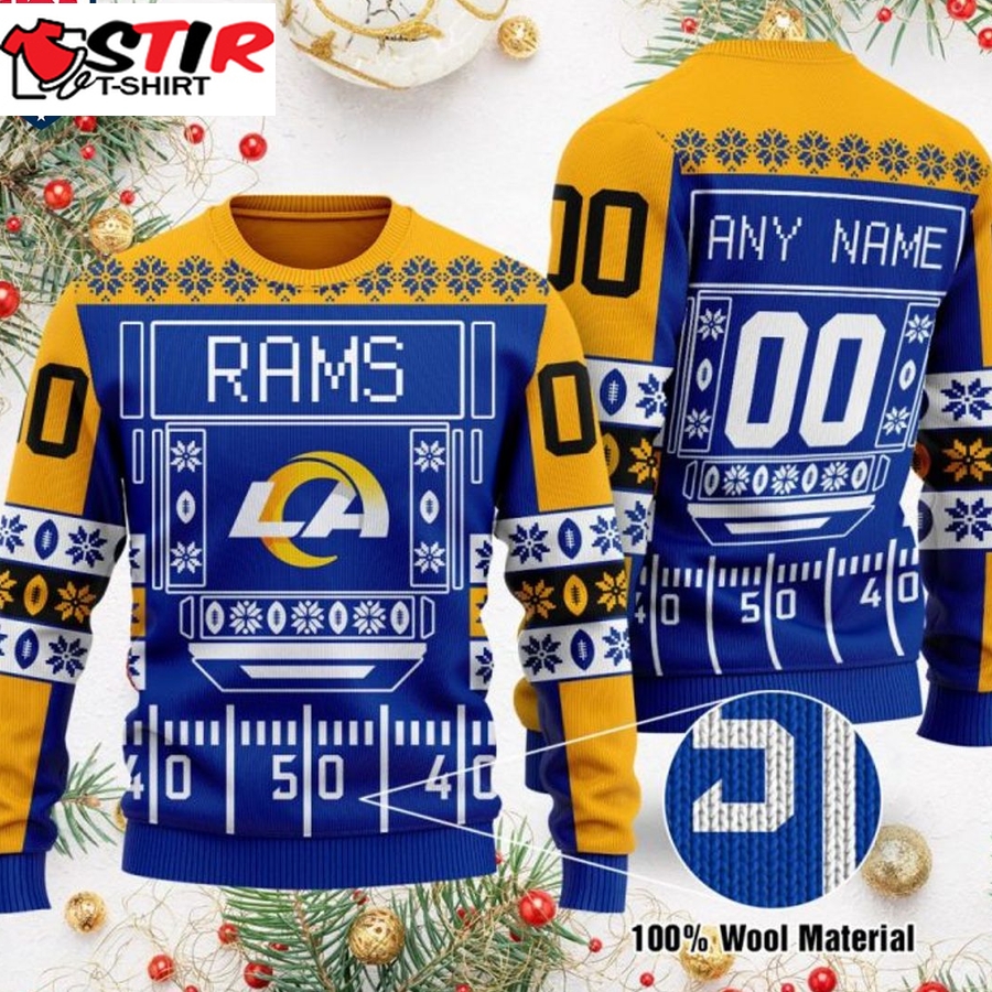 Hot Personalized Los Angeles Rams Ugly Christmas Sweater