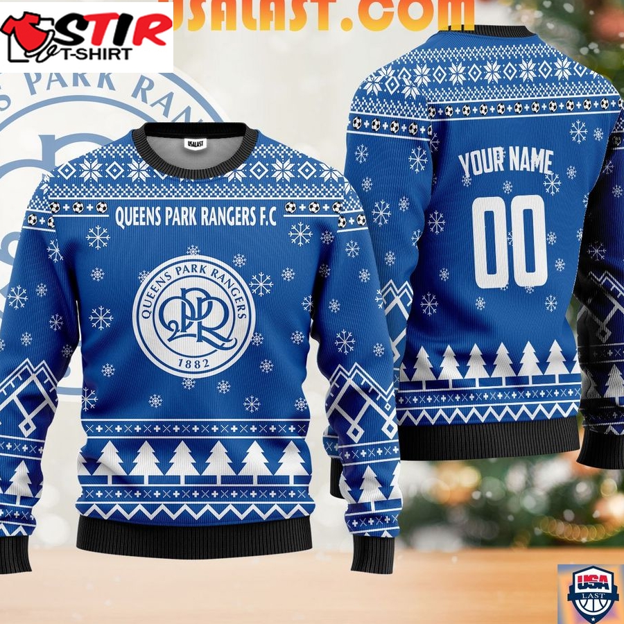 Hot Queens Park Rangers Fc Ugly Christmas Sweater Blue Version
