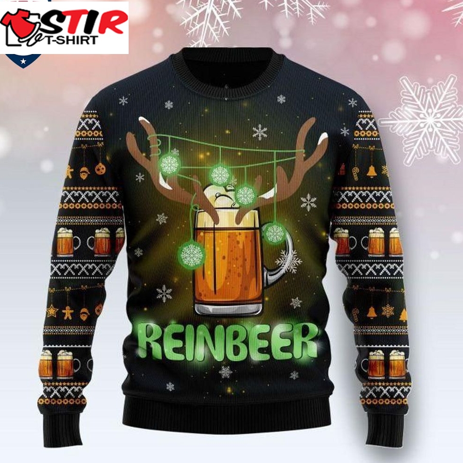 Hot Reinbeer Awesome Ugly Christmas Sweater