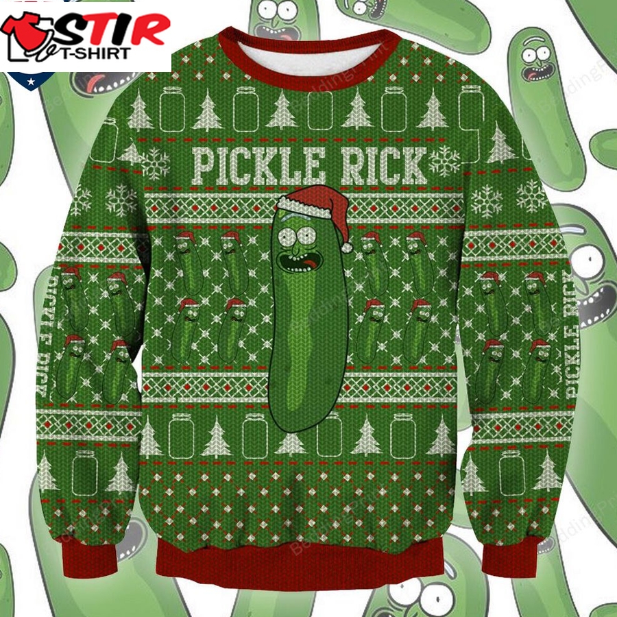 Hot Rick And Morty Pickle Rick Ugly Christmas Sweater