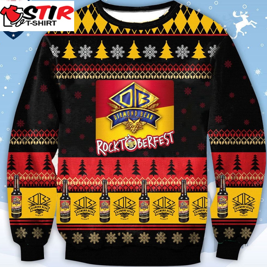 Hot Rocktoberfest Ugly Christmas Sweater